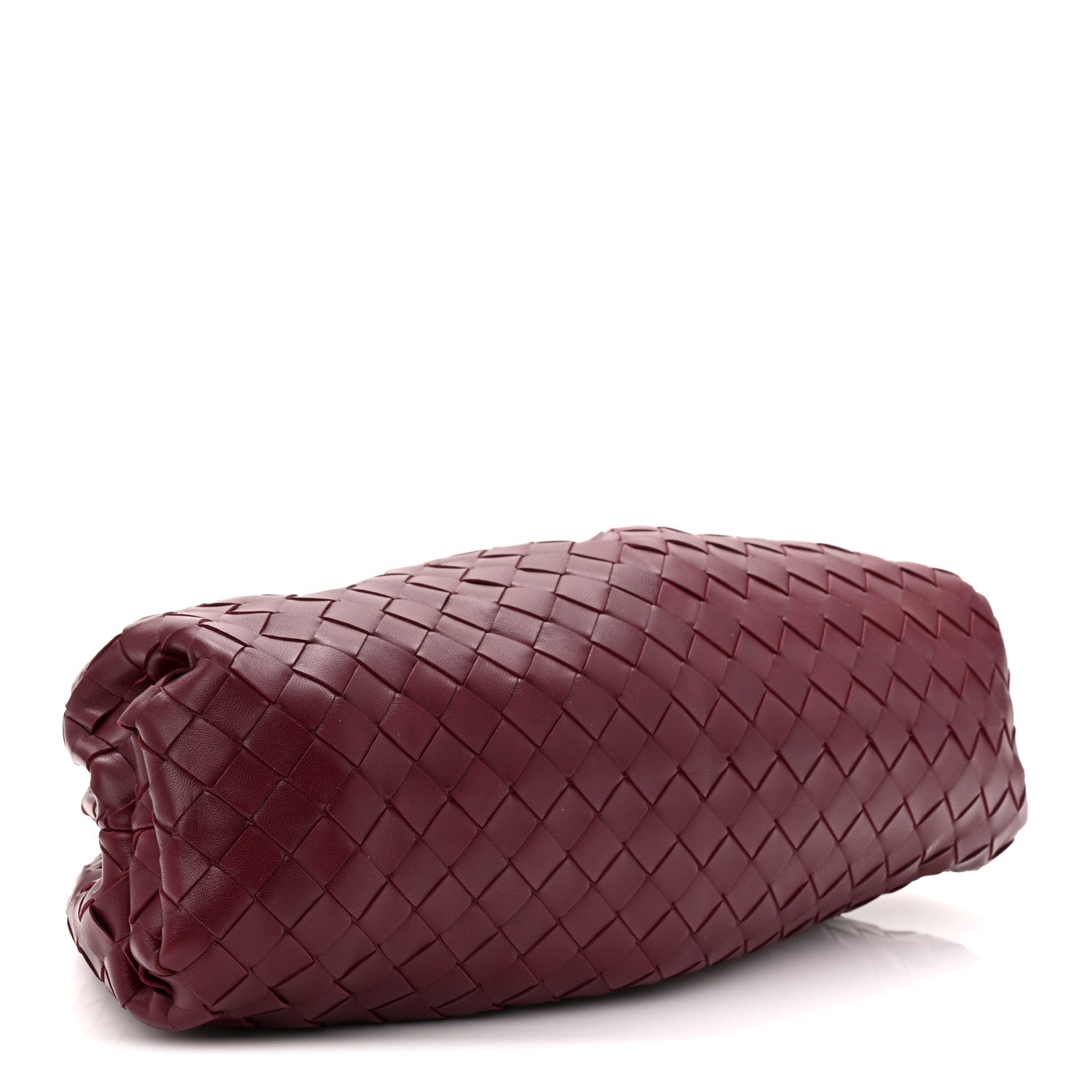 Bottega Veneta Nappa Maxi Intrecciato The Pouch Oversized Clutch Bordeaux 4 of 10