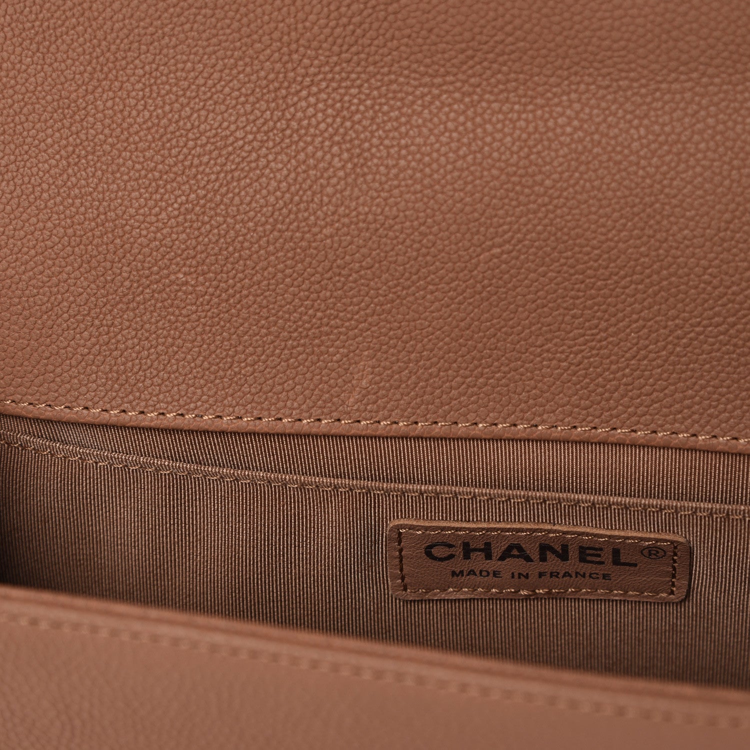 Chanel Caviar Quilted Medium Boy Flap Camel 8 of 13