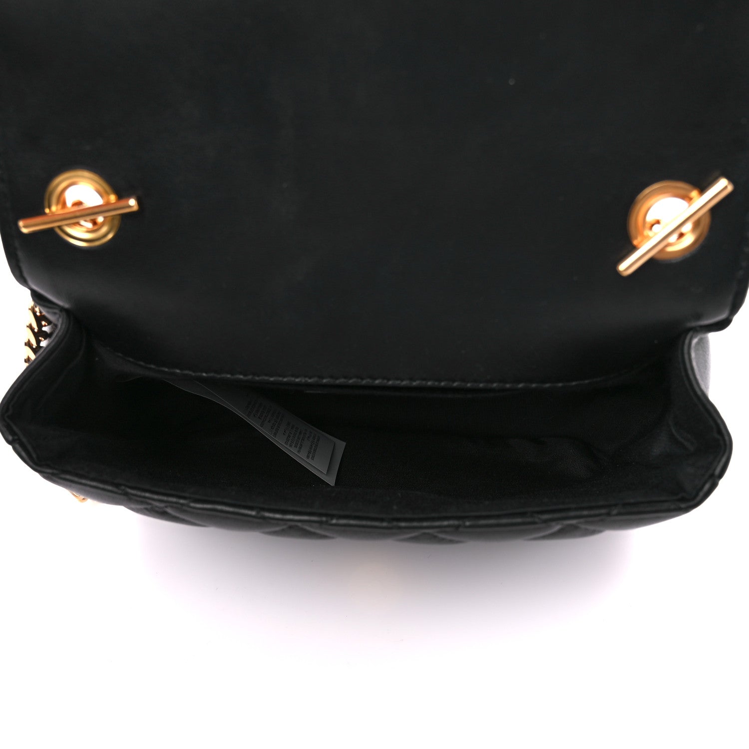 Versace Nappa Quilted Small Medusa Chain Crossbody Black 5 of 10