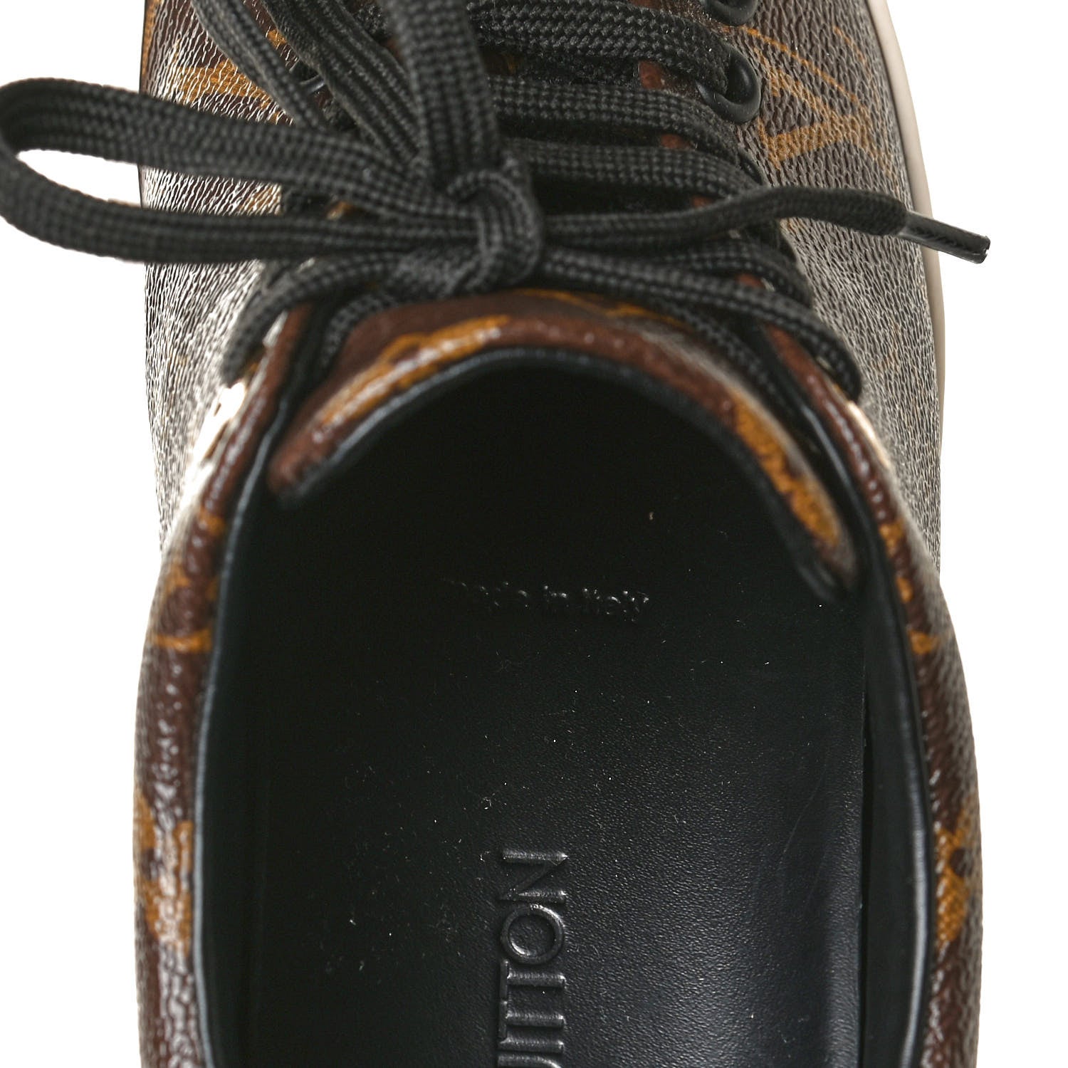 Louis Vuitton Patent Monogram Frontrow Sneakers 36.5 18 of 25