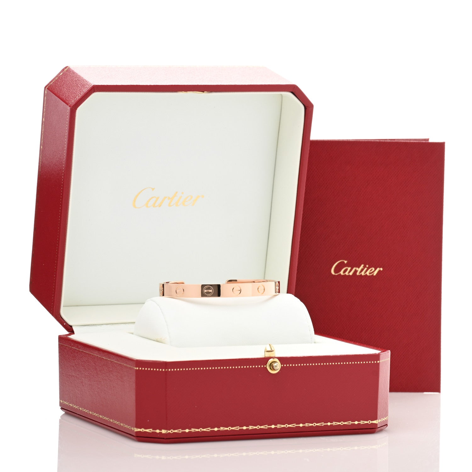 Cartier 18K Pink Gold LOVE Cuff Bracelet 16 4 of 4