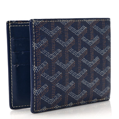 Goyard Goyardine Bi-Fold Victoire PM Wallet Navy 3 of 9