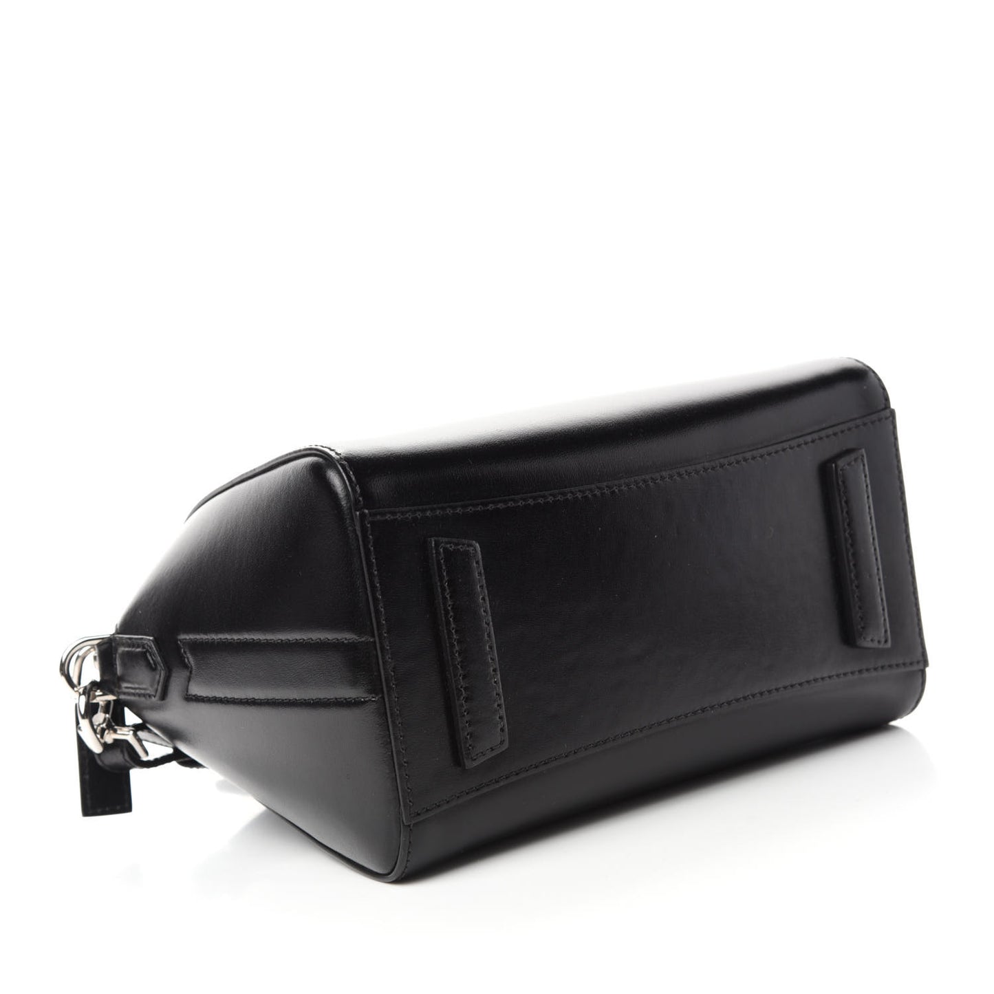 Shiny Lord Calfskin Mini Antigona Black