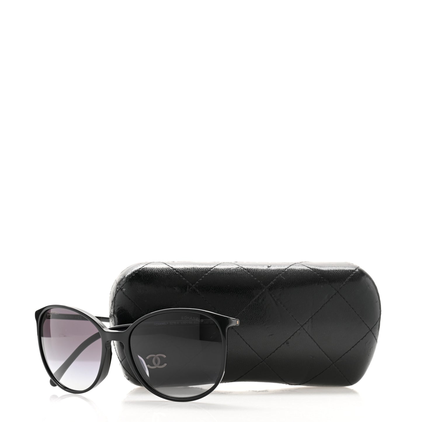 Acetate Round Sunglasses 5278 Black