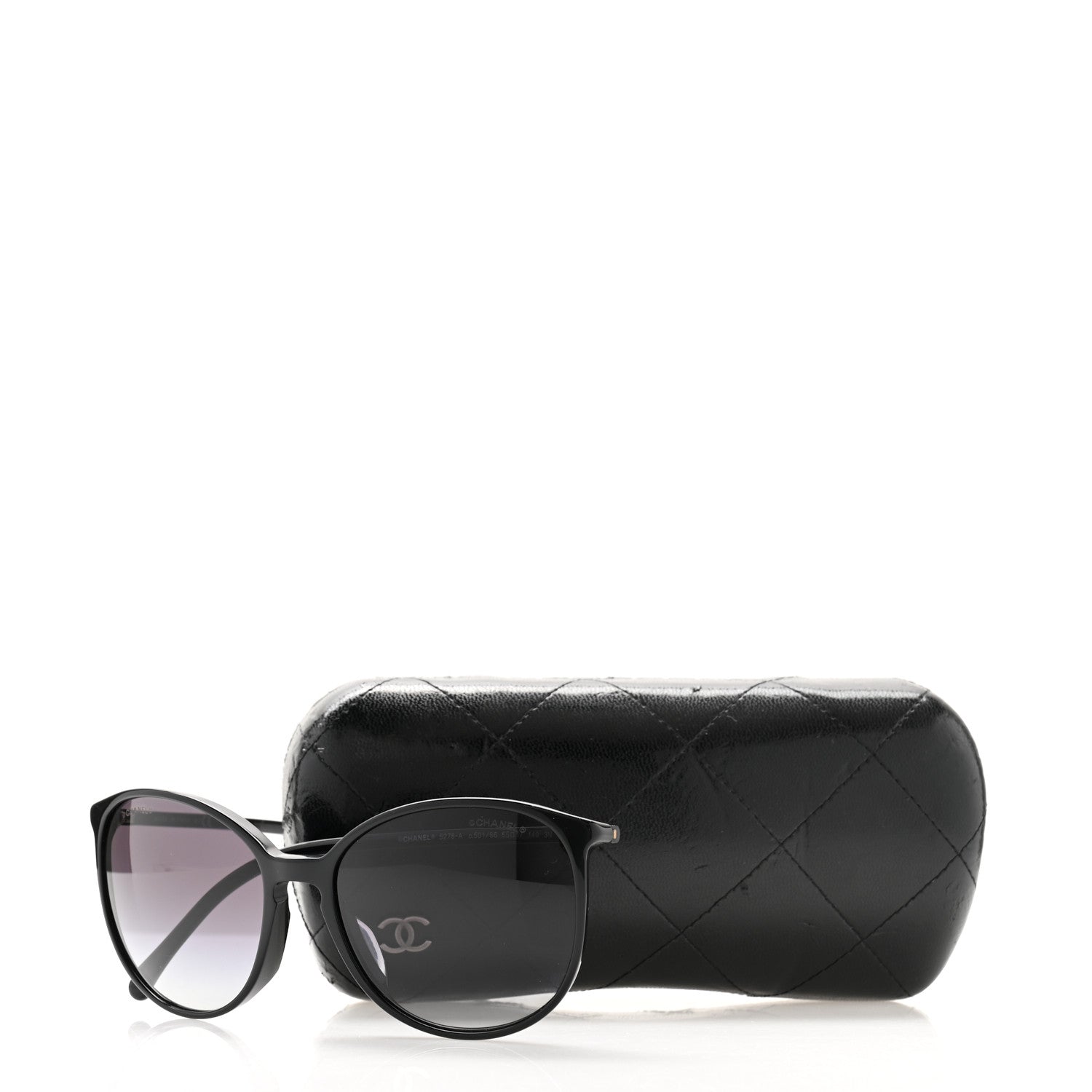Chanel Acetate Round Sunglasses 5278 Black 8 of 8