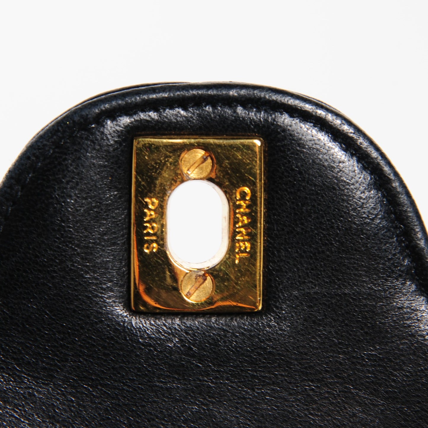 Lambskin Quilted Small Double Flap Black