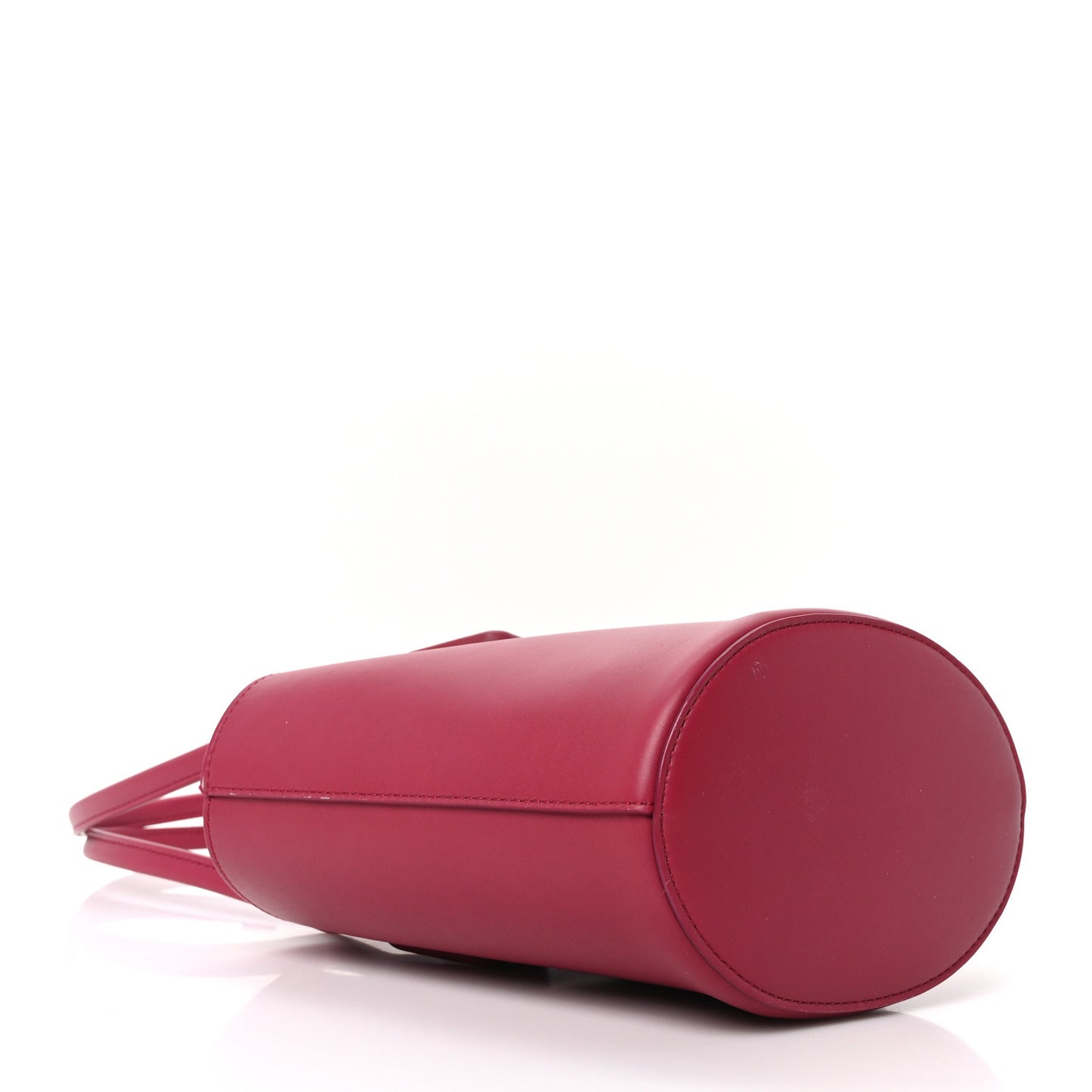 Calfskin Small Basket Tote Amaranto