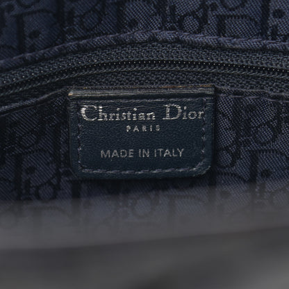 Christian Dior Patent Cannage Stitched Large Lady Dior Dark Navy Blue 6 of 13