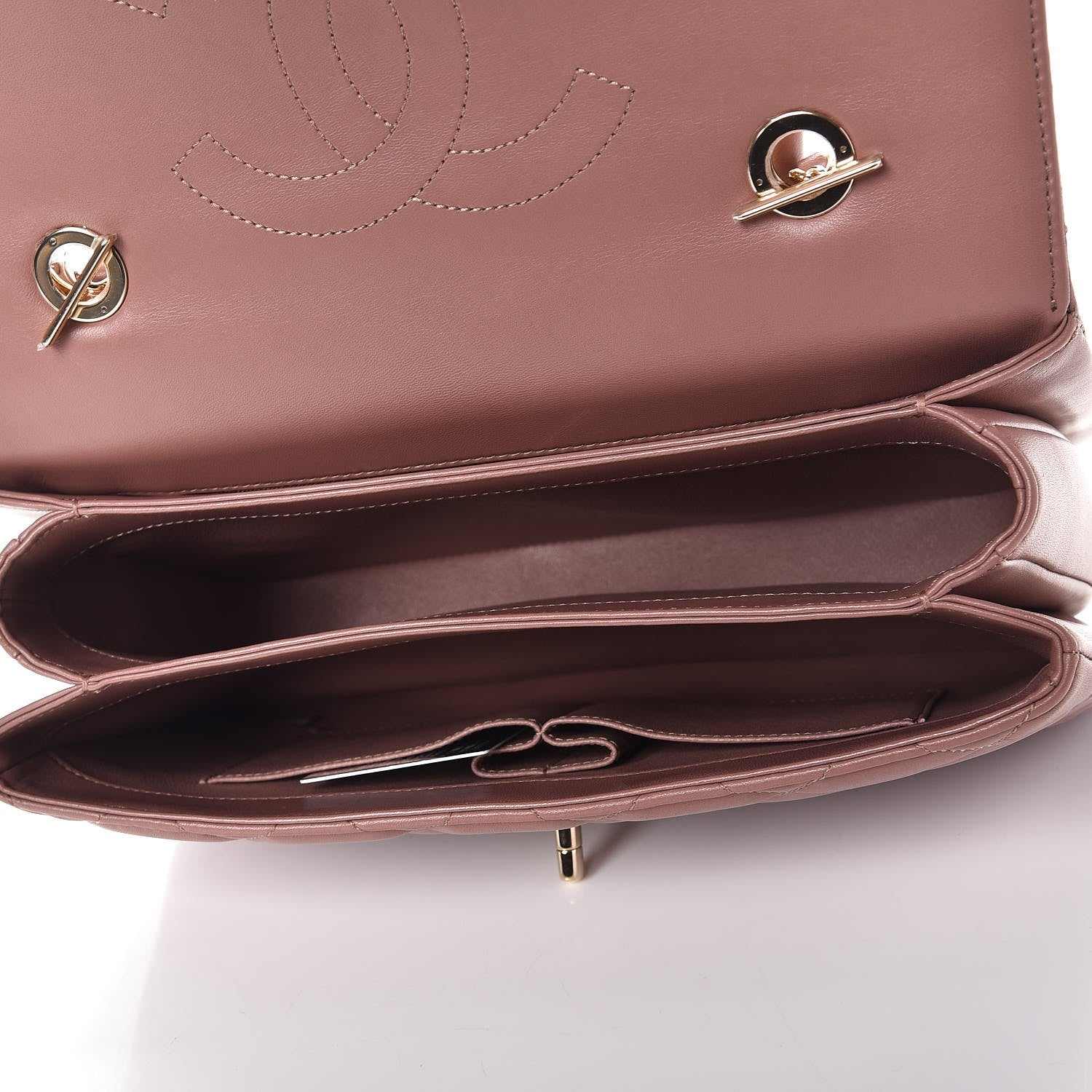 Chanel Lambskin Quilted Medium Trendy CC Flap Dual Handle Bag Pink 5 of 9