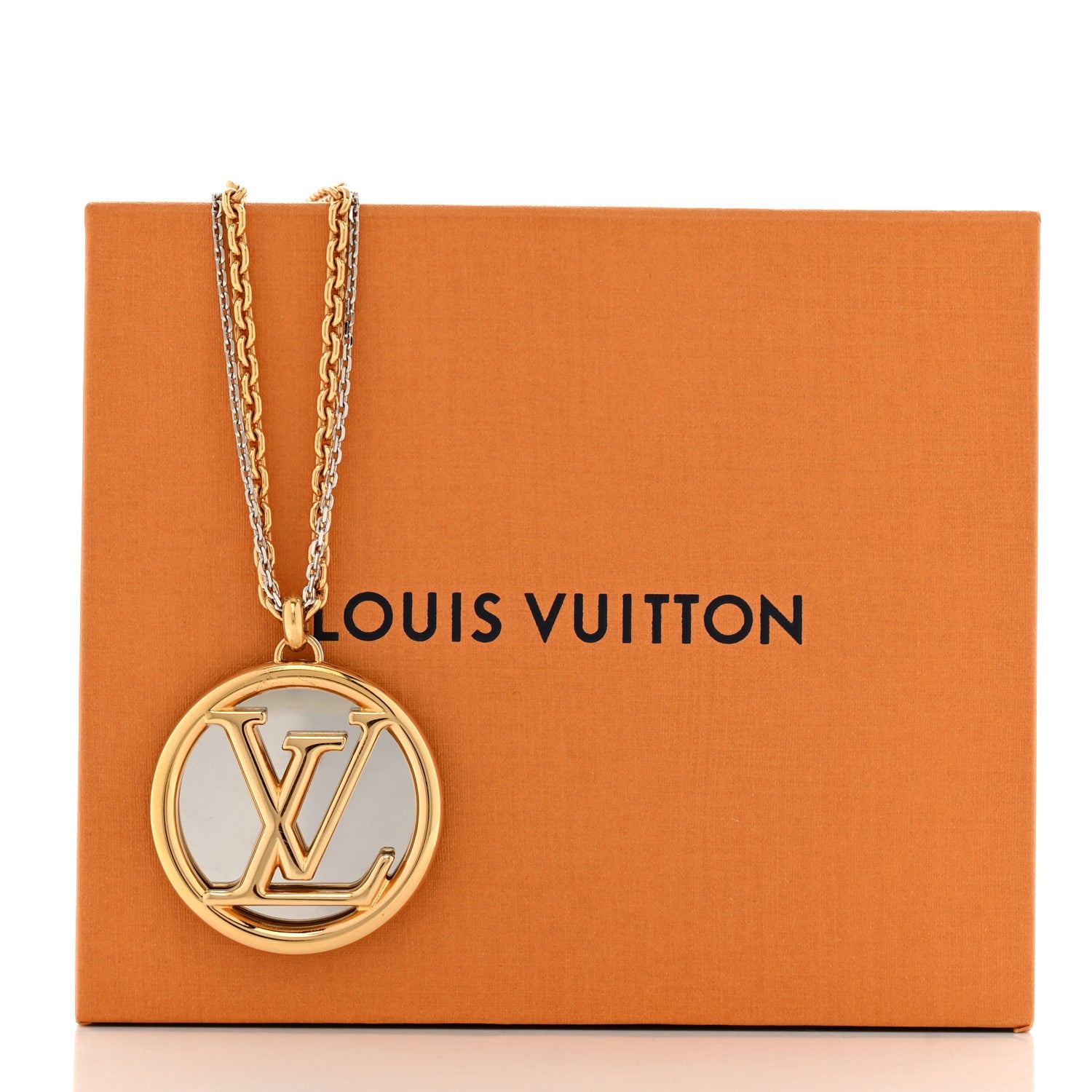 Louis Vuitton Louise Long Necklace Gold 9 of 9