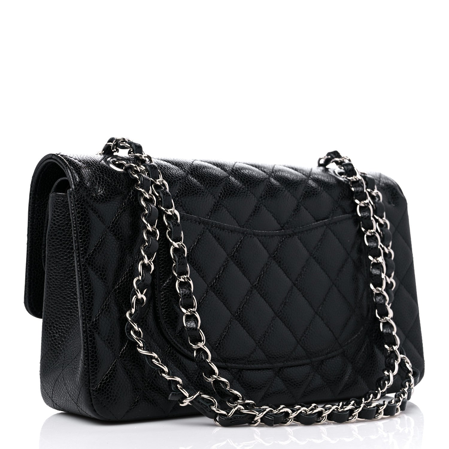 Chanel Caviar Quilted Medium Double Flap Black 2 of 9