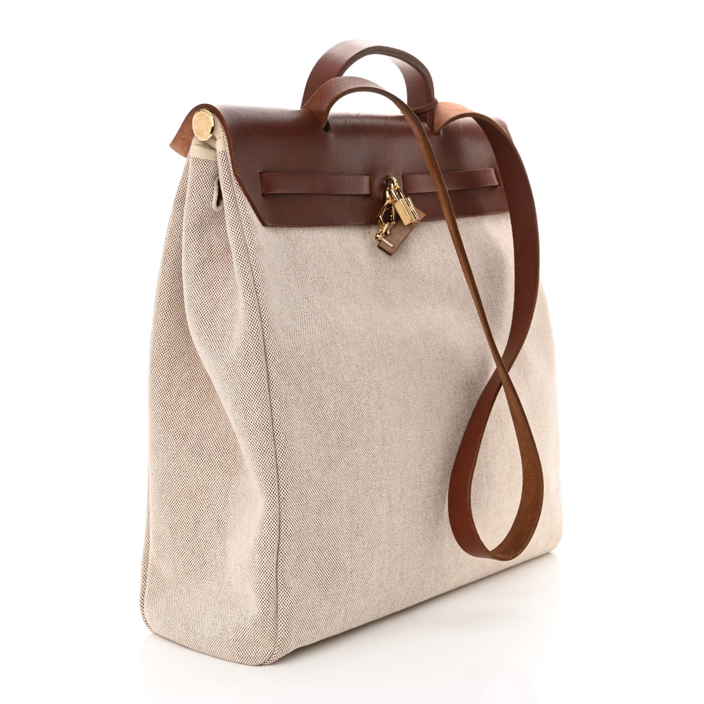 Toile Vache Calfskin Herbag 39 Natural Havane