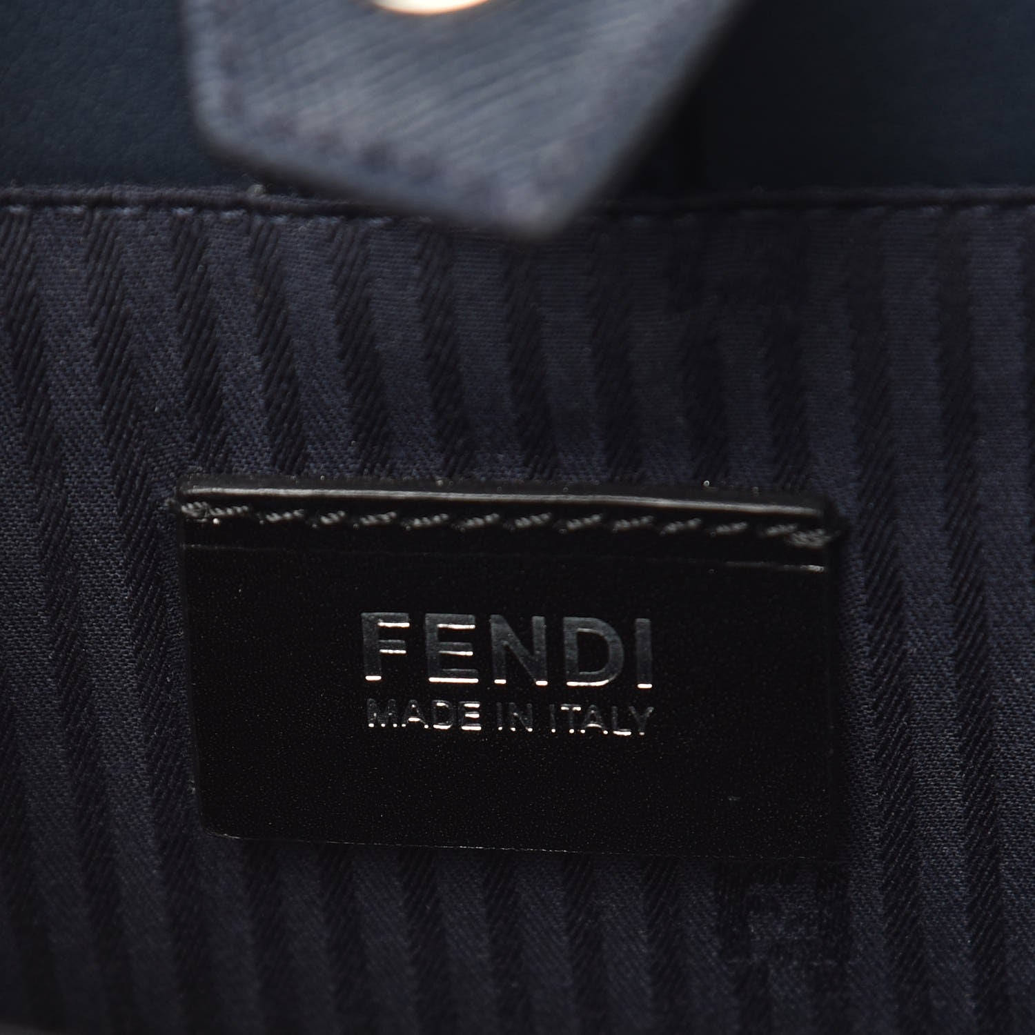 Fendi Vitello Elite Calfskin Colorblock Petite 2Jours Tote Blue Multicolor 6 of 8