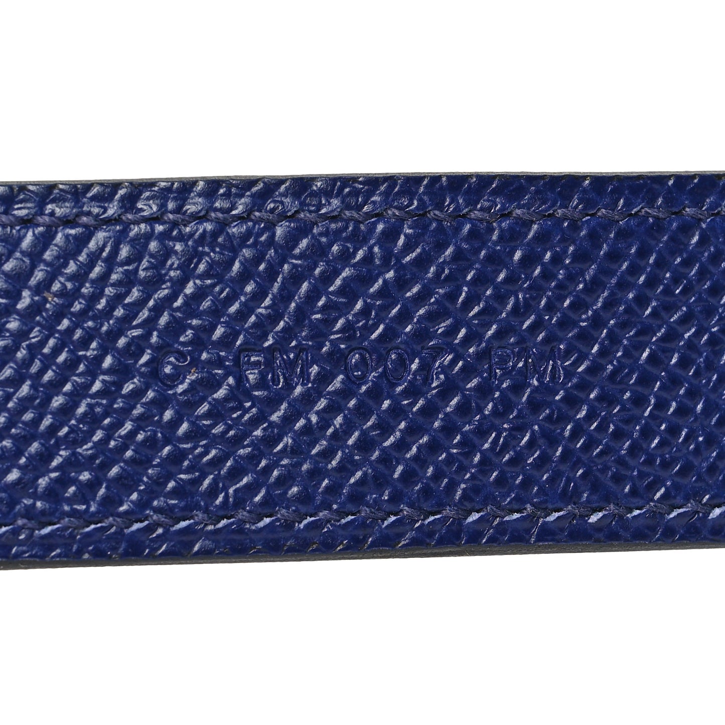 Epsom 25mm Tressage Shoulder Strap Bleu Indigo Noir Terre Battue