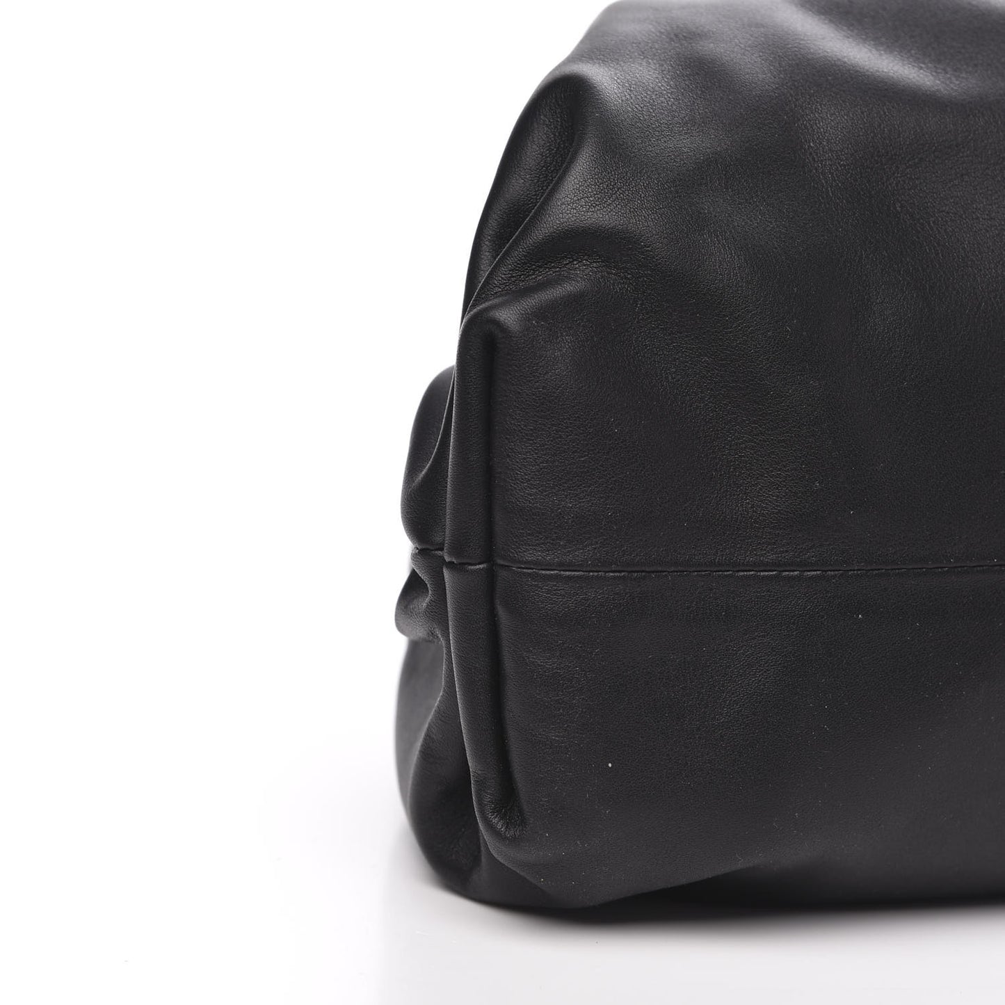 Smooth Butter Calf The Pouch Oversized Clutch Black