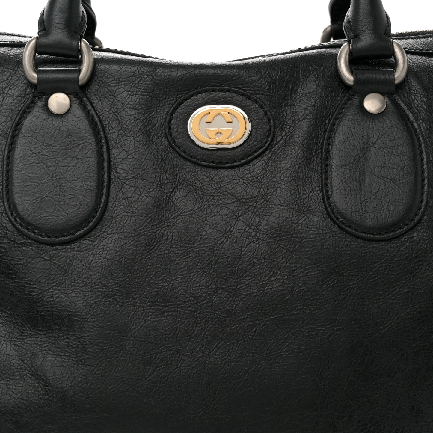 Fluffy Calfskin Morpheus Weekender Duffle Black