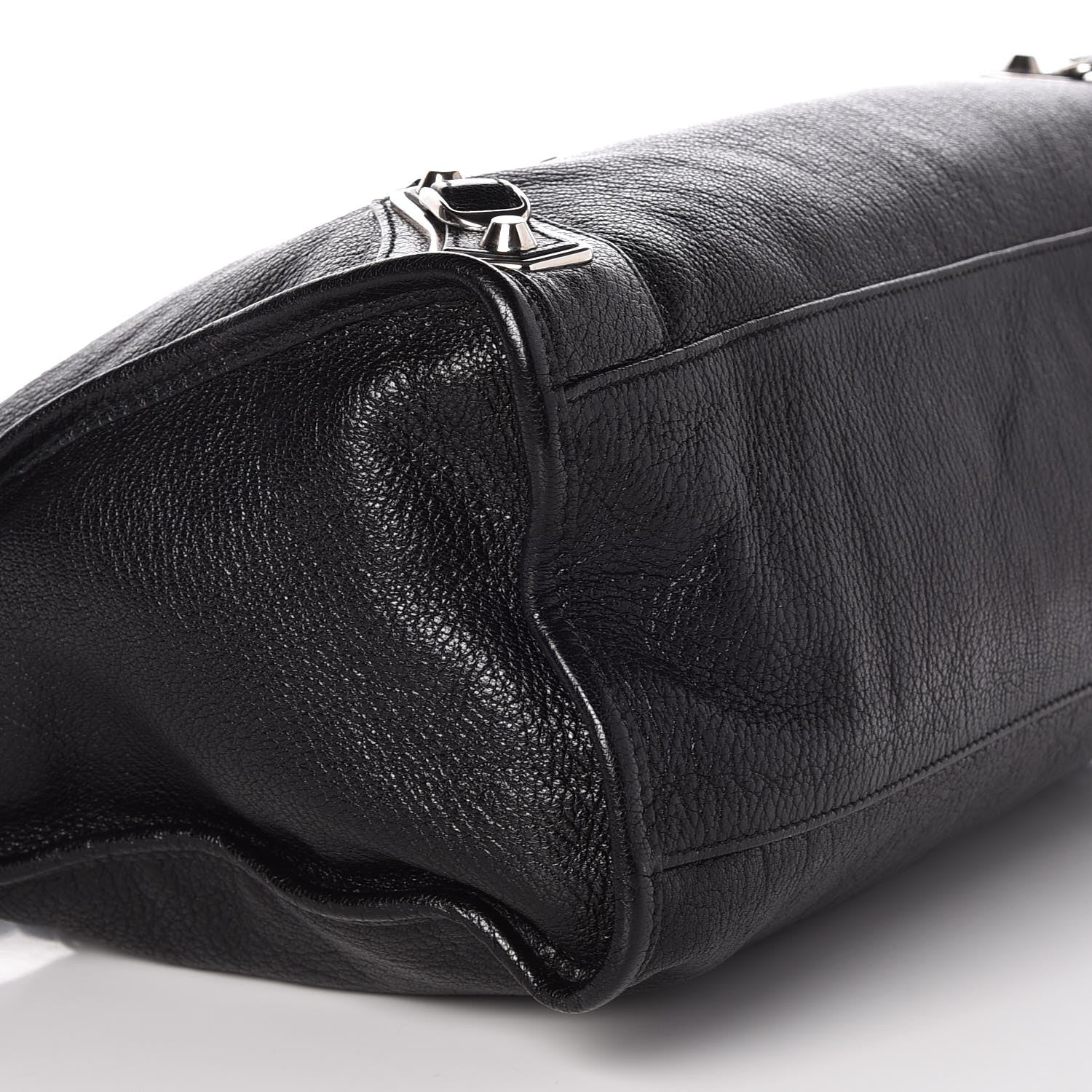 Balenciaga Chevre Silver Metallic Edge Hardware City Black 9 of 10