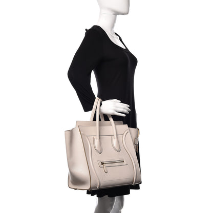 Celine Goatskin Mini Luggage White 2 of 21
