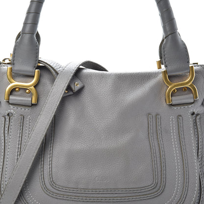 Chloe Calfskin Medium Marcie Satchel Cashmere Grey 7 of 9