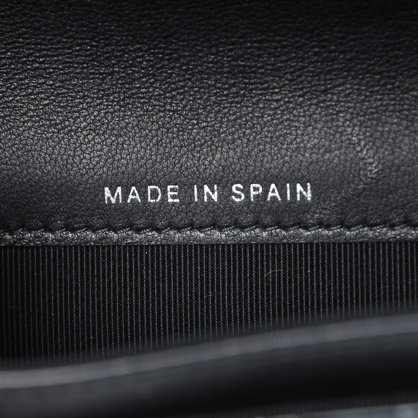 Patent Quilted Flap Card Holder Black