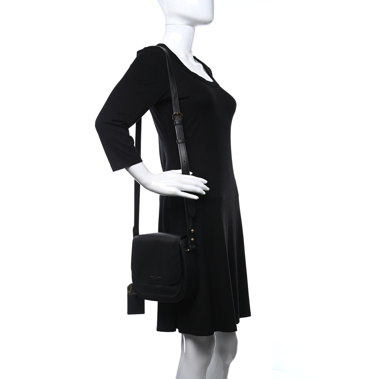 Marc Jacobs Calfskin Mini Rider Crossbody Black 3 of 10