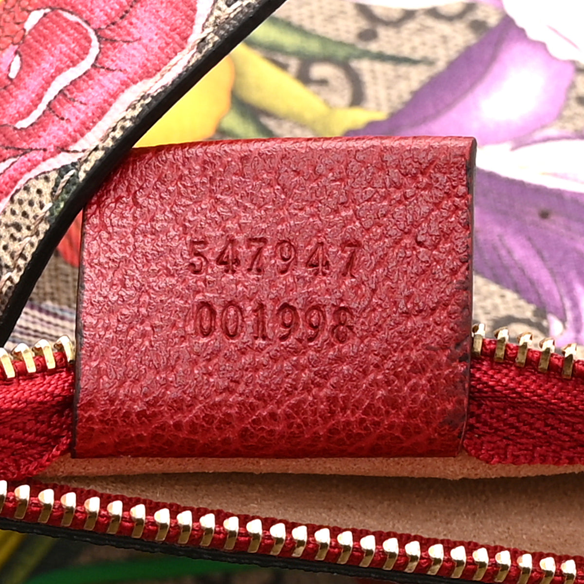 Gucci GG Supreme Monogram Flora Web Large Ophidia Tote Red 8 of 11