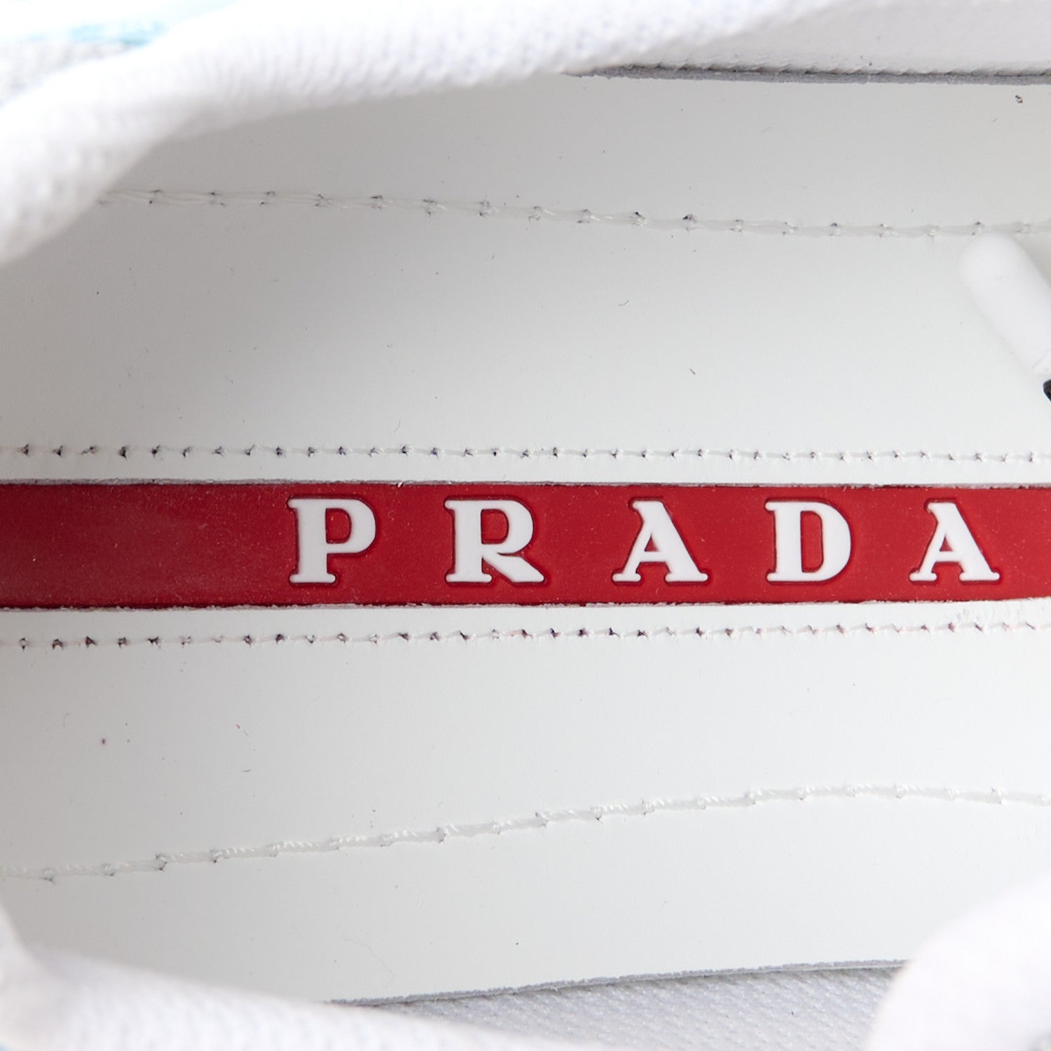 Prada Patent America's Cup Patchwork Sneakers 35 Celeste 7 of 9