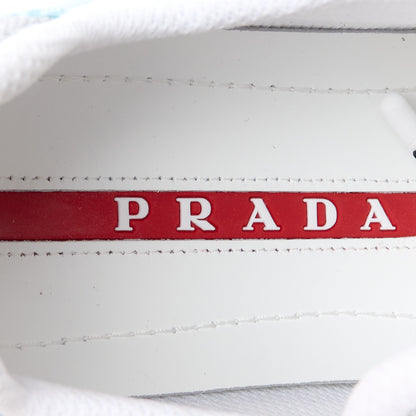 Prada Patent America's Cup Patchwork Sneakers 35 Celeste 7 of 9
