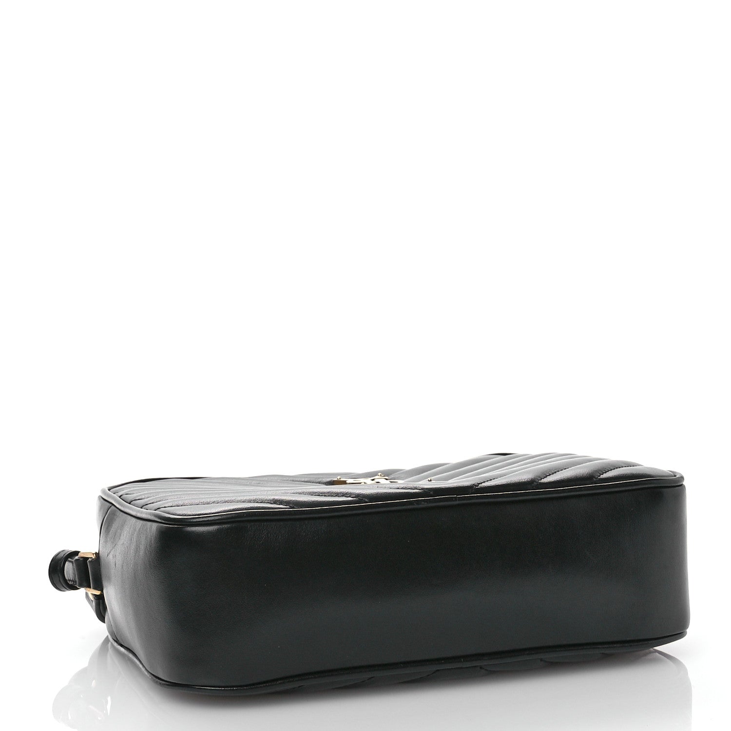 Saint Laurent Calfskin Matelasse Monogram Lou Camera Bag Black 4 of 12