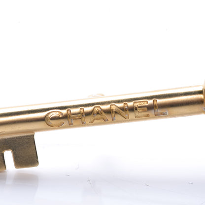Chanel Crystal Pearl Enamel Key Brooch Multicolor 5 of 7
