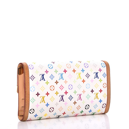 Louis Vuitton Monogram Multicolor Porte Tresor International Wallet White 3 of 25