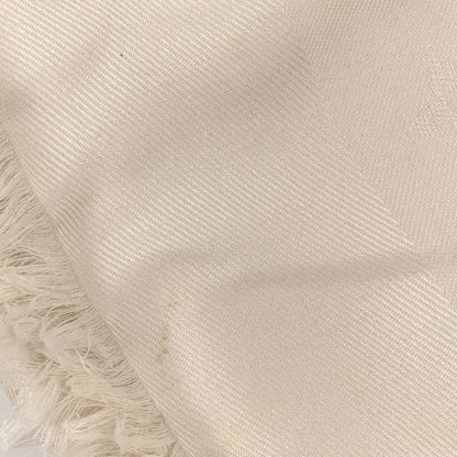 Louis Vuitton Silk Wool Monogram Shine Shawl White 6 of 6