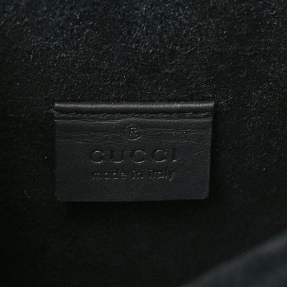 Gucci GG Supreme Monogram Suede Crystal Small Dionysus Shoulder Bag Beige Ebony Black 6 of 10