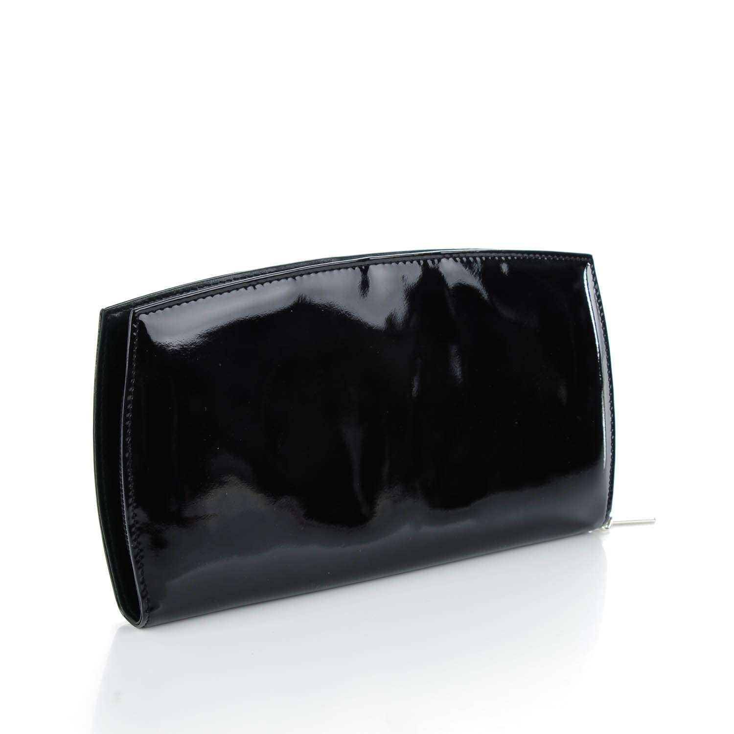 Chanel Patent Trousse Maquil Wallet Black 3 of 8