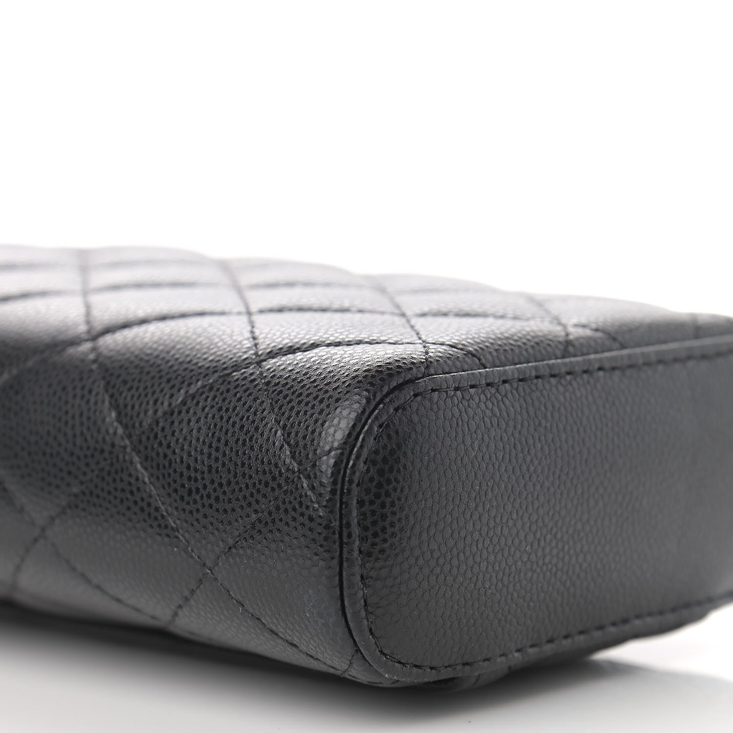 Chanel Caviar Quilted Phone Holder With Chain Black 9 of 11