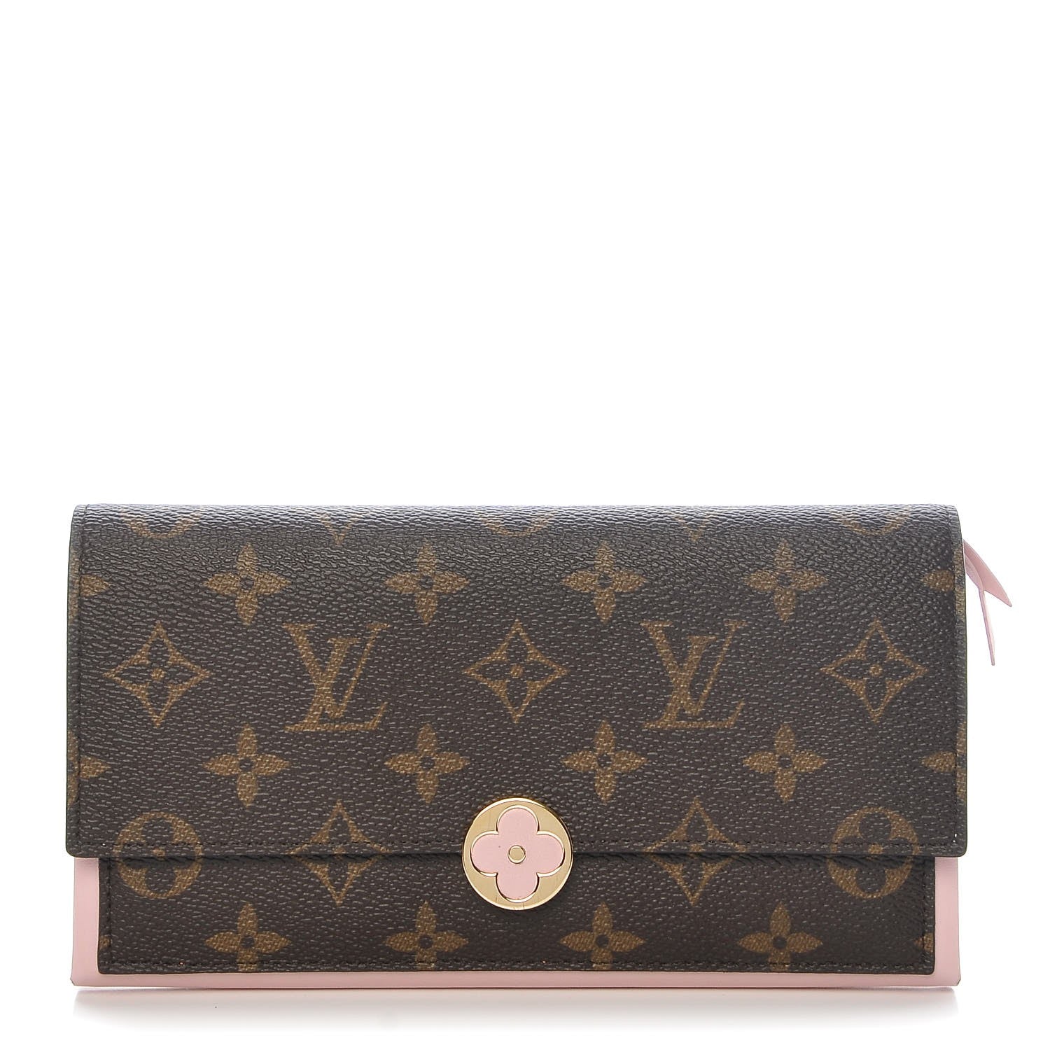 Louis Vuitton Monogram Flore Wallet Rose Ballerine 1 of 9