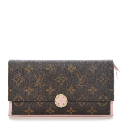 Louis Vuitton Monogram Flore Wallet Rose Ballerine 1 of 9