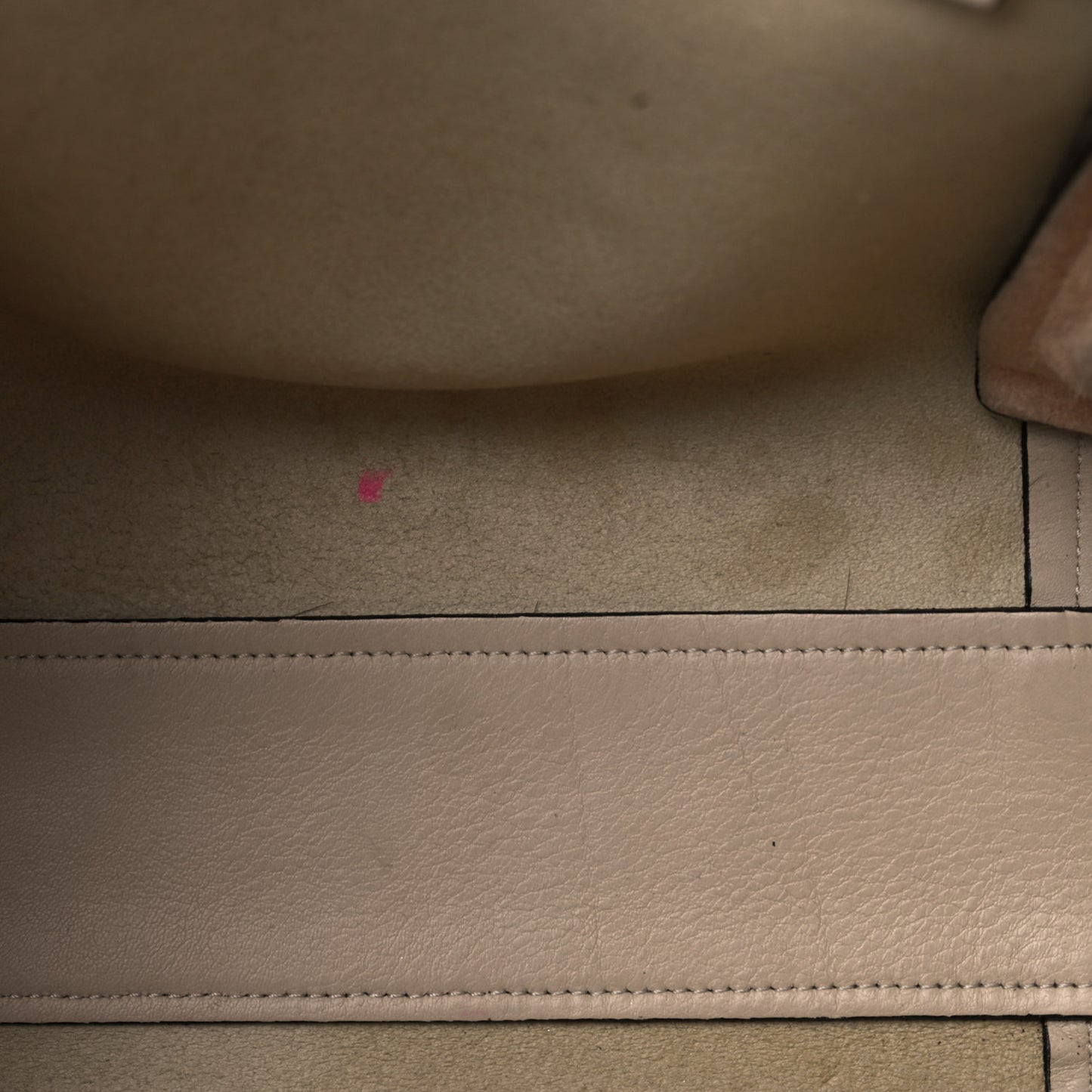 Calfskin Small Milo Shopping Tote Pearl Beige