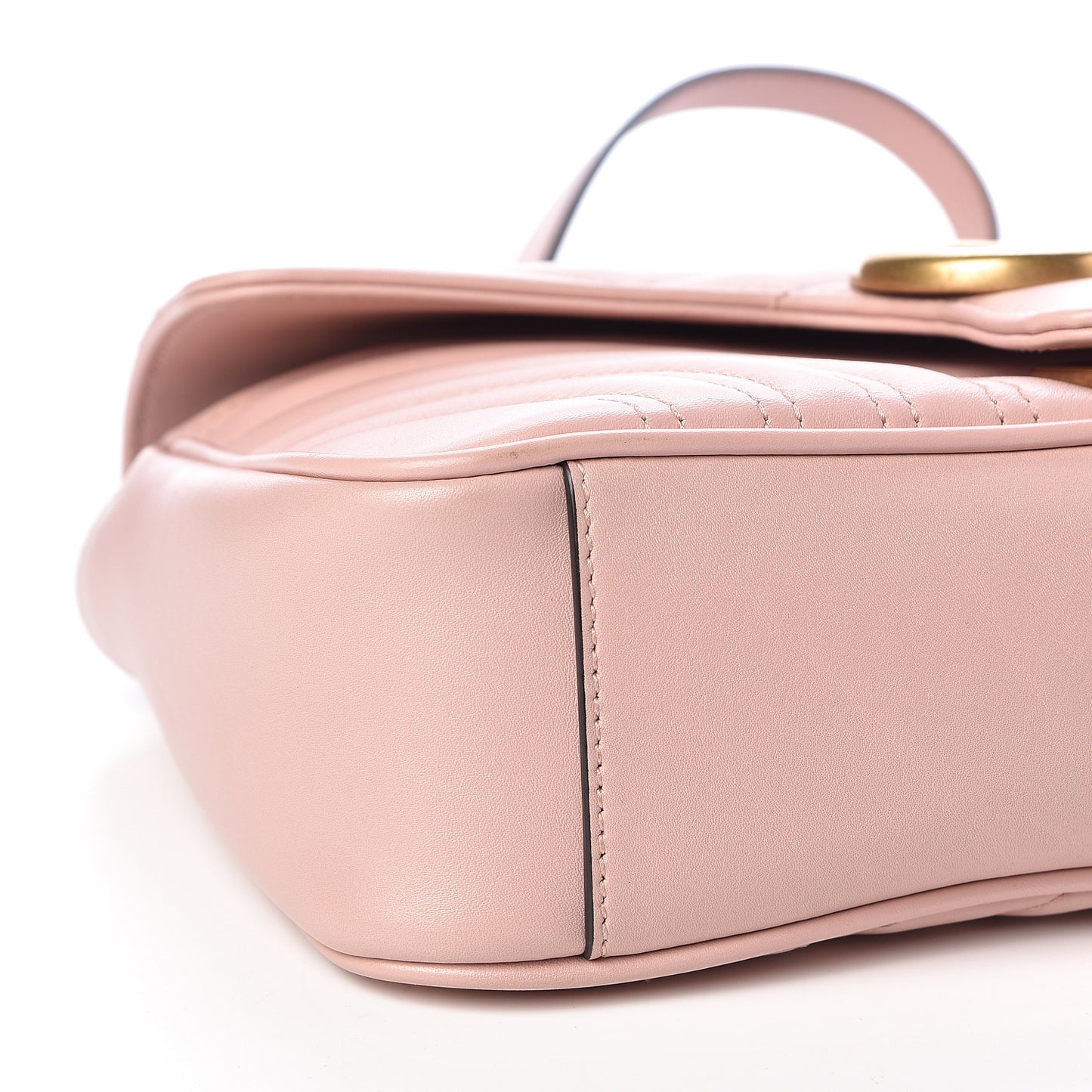 Calfskin Matelasse Small GG Marmont Shoulder Bag Perfect Pink