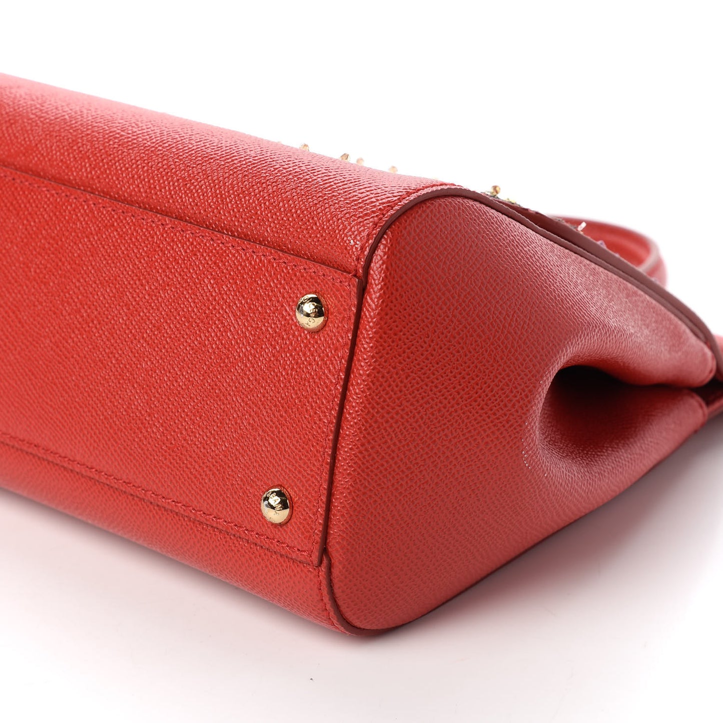 Dauphine Embellished Medium Miss Sicily Satchel Rosso
