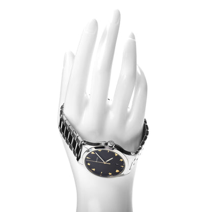 Gucci Stainless Steel 38mm G-Timeless Charm Quartz Watch Black 2 of 5