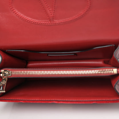 Valentino Garavani Velvet Small Rockstud No Limit Shoulder Bag Red 4 of 6