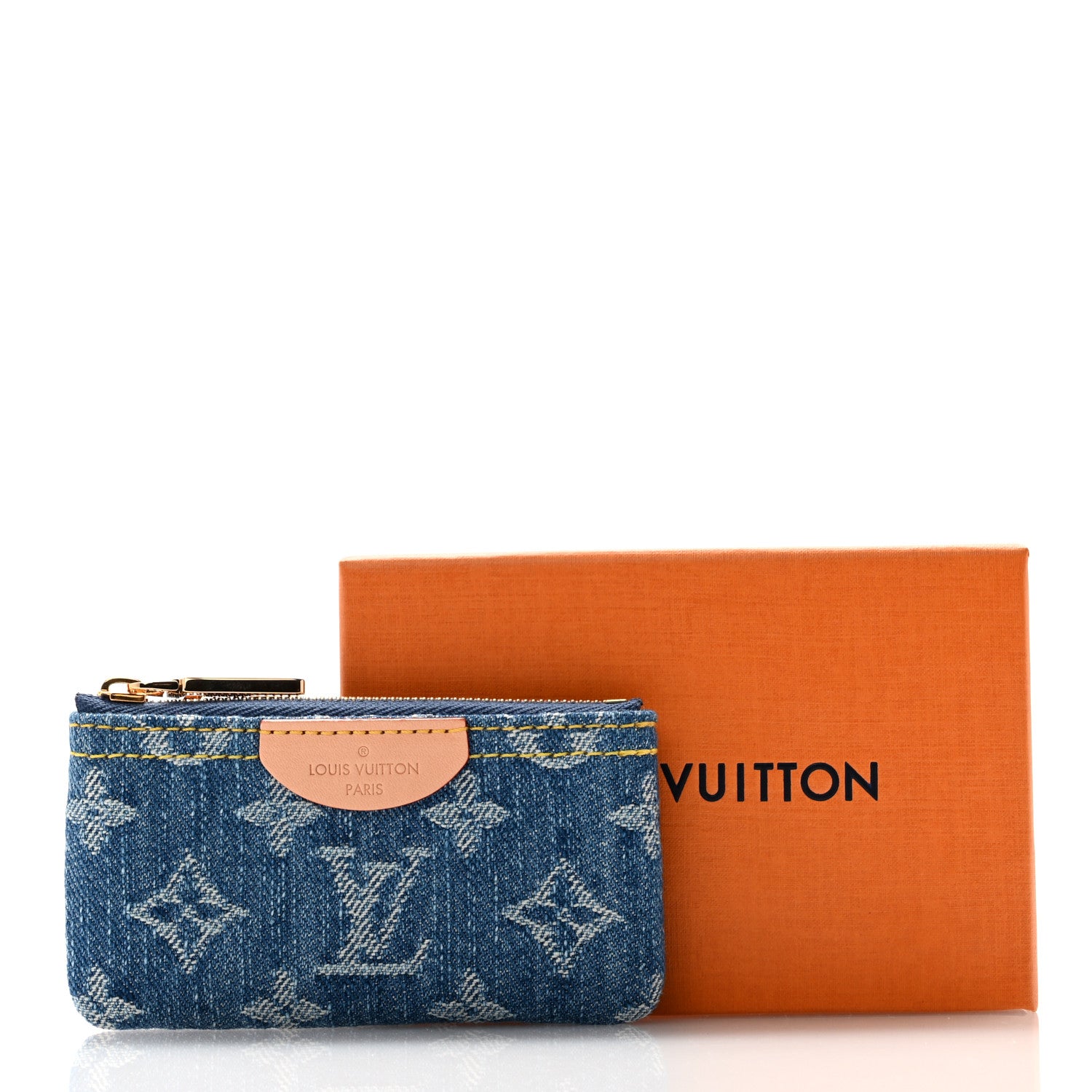 Louis Vuitton Monogram Denim Key Pouch Denim Blue 7 of 7