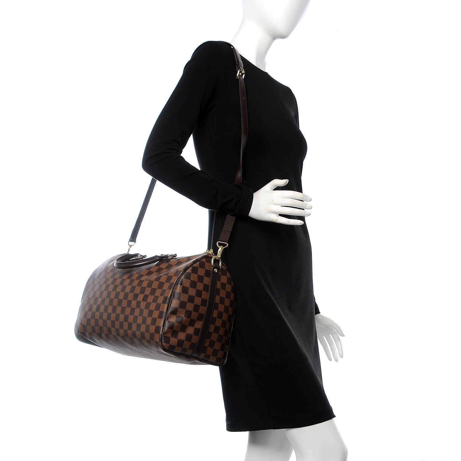 Louis Vuitton Damier Ebene Speedy Bandouliere 35 2 of 7