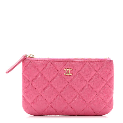 Chanel Caviar Quilted Small Cosmetic Case Pink 1 of 11