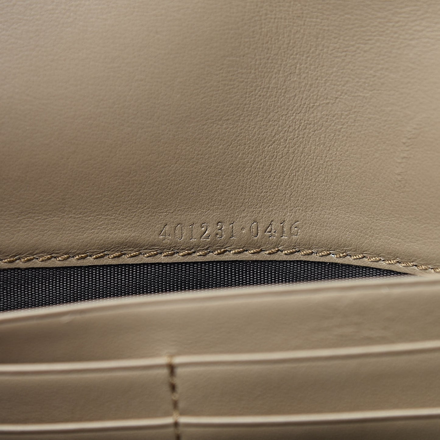 GG Supreme Monogram Mini Dionysus Chain Wallet Beige Taupe