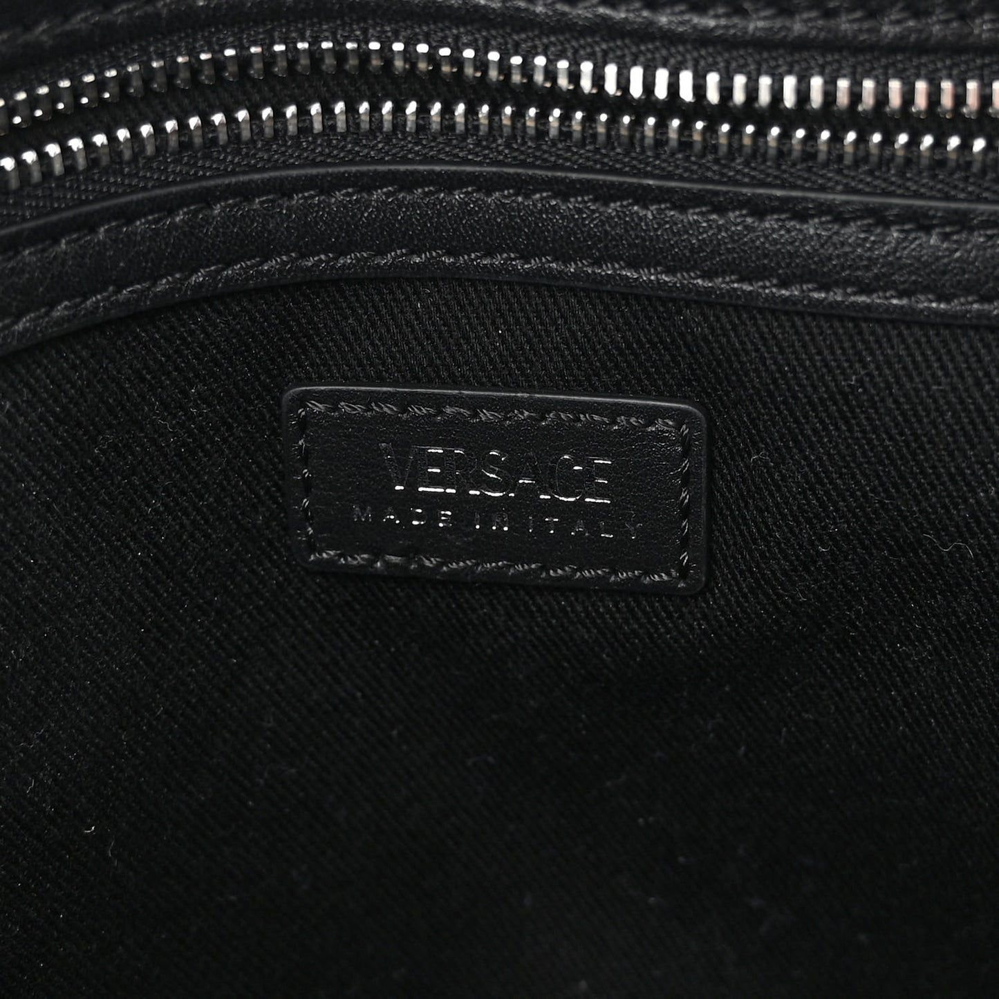 Calfskin Medium Repeat Zip Hobo Black