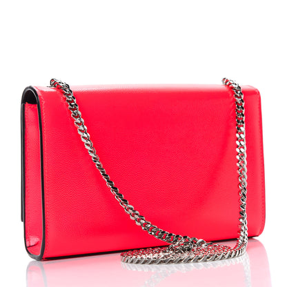 Saint Laurent Patent Grain de Poudre Small Monogram Kate Satchel Neon Pink 3 of 10