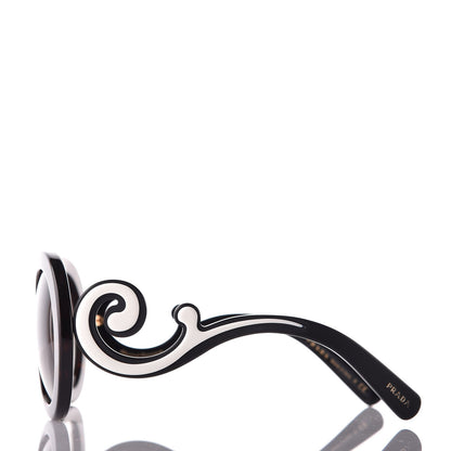 Prada Minimal Baroque Sunglasses SPR 08T Gradient Anthracite 3 of 8