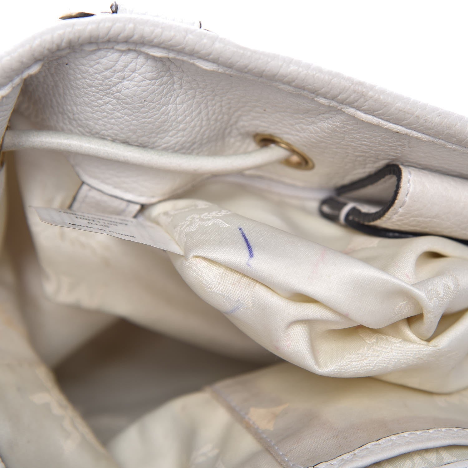 MCM Visetos Drawstring Bag White 14 of 21